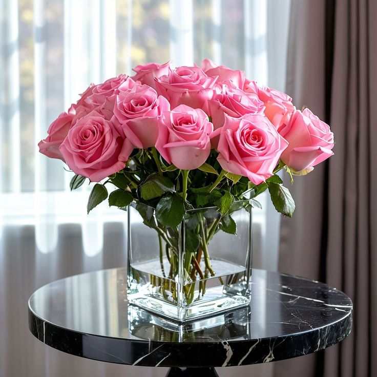 Bouquet de roses roses