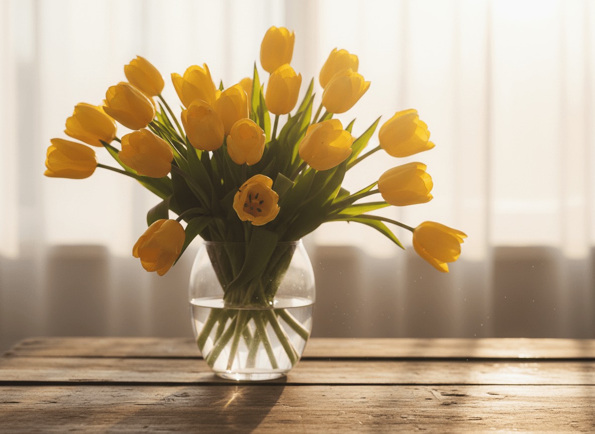 Bouquet de tulipes jaunes - Livraison de fleurs à Lausanne - Florgan