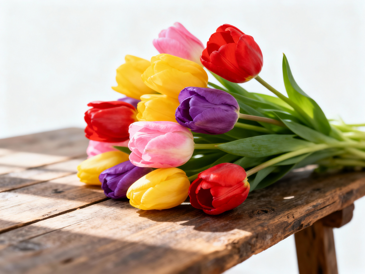 Bouquet de tulipes multicolores - Livraison de fleurs à Lausanne - Florgan