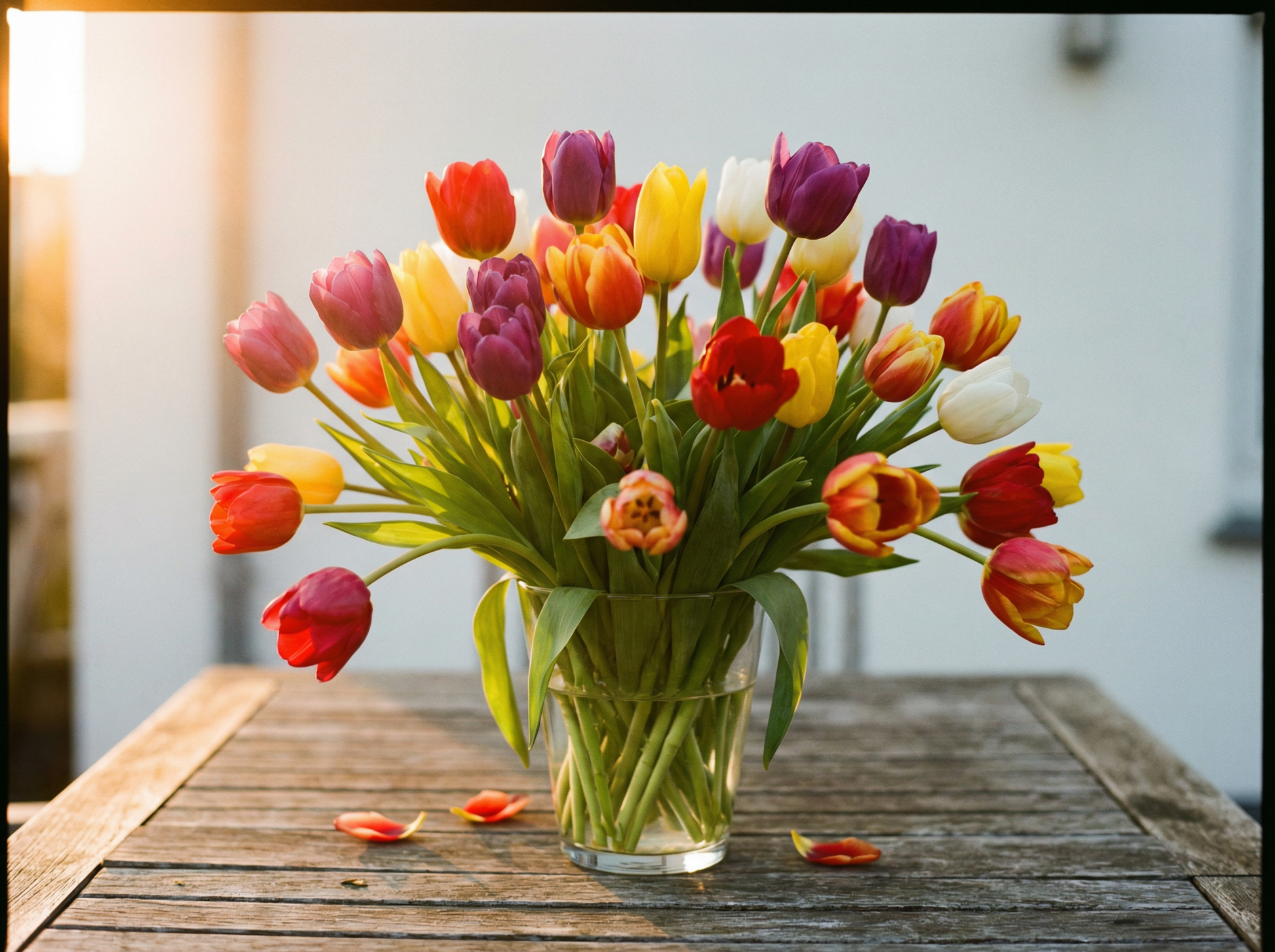 Bouquet de tulipes multicolores - Livraison de fleurs à Lausanne - Florgan