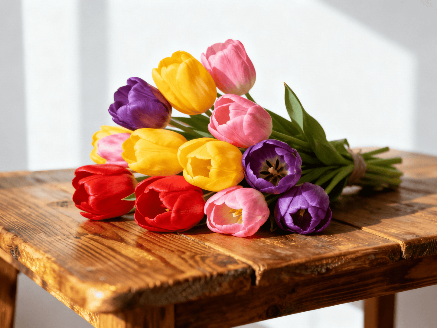 Bouquet de tulipes multicolores - Livraison de fleurs à Lausanne - Florgan