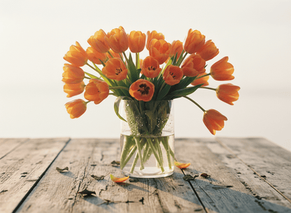 Bouquet de tulipes oranges - Livraison de fleurs à Lausanne - Florgan