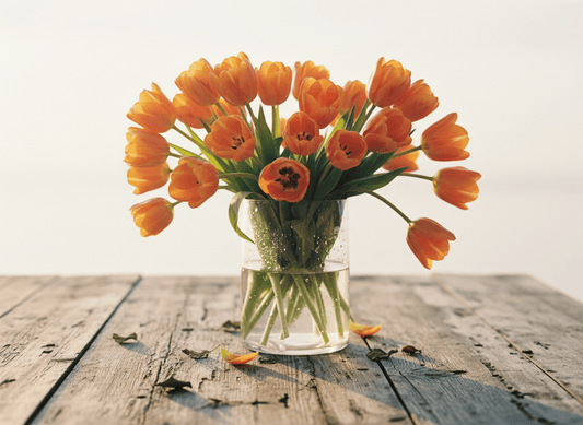 Bouquet de tulipes oranges - Livraison de fleurs à Lausanne - Florgan