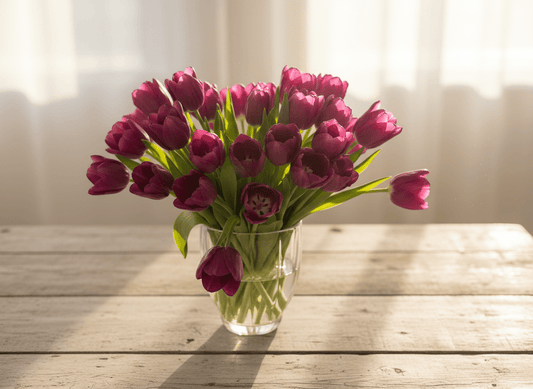 Bouquet de tulipes violettes - Livraison de fleurs à Lausanne - Florgan