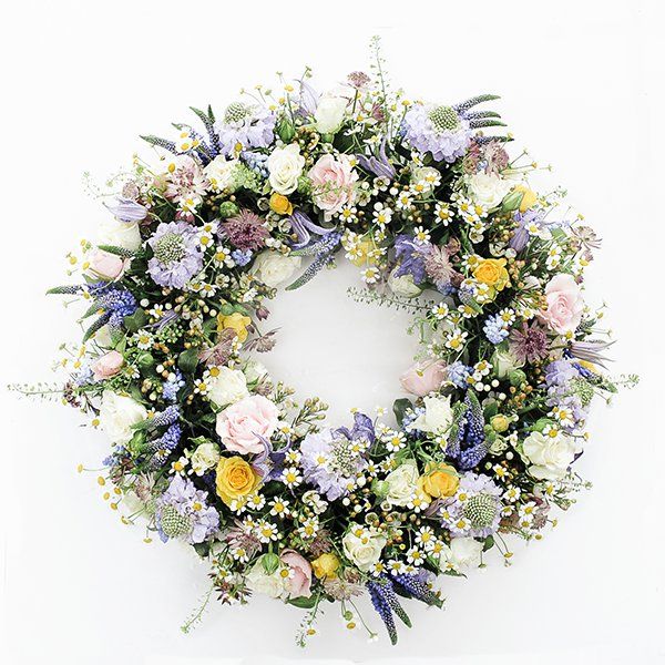 Couronne de fleurs colorées - Livraison de fleurs à Lausanne - Florgan