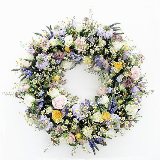 Couronne de fleurs colorées - Livraison de fleurs à Lausanne - Florgan