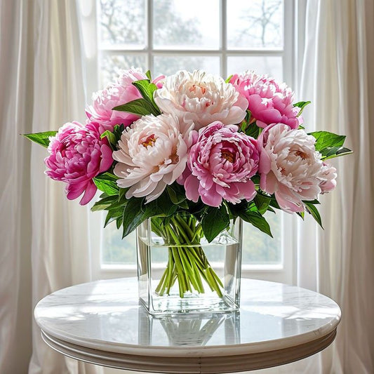 Pivoines roses et claires - Livraison de fleurs à Lausanne - Florgan