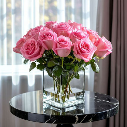 Bouquet de roses roses