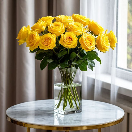 Bouquet de roses jaunes